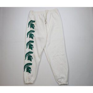 Vintage 90s Mens XL Distressed Michigan State University Sweatpants Joggers USA